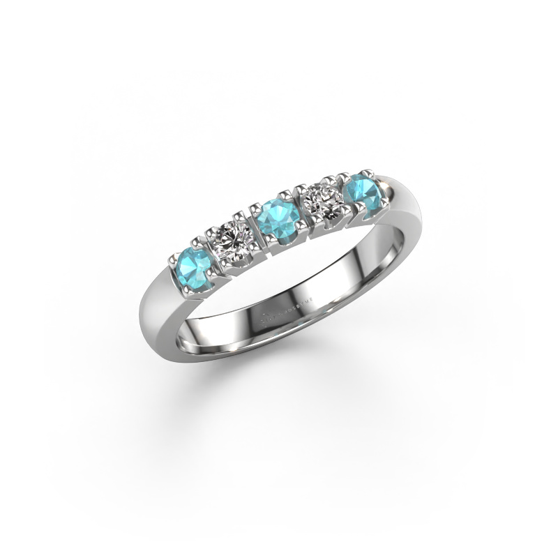 Image of Ring Rianne 5 950 platinum Blue topaz 2.7 mm