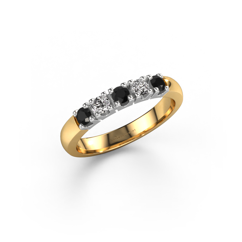 Bild von Ring Rianne 5 585 Gold Schwarz Diamant 0.448 crt