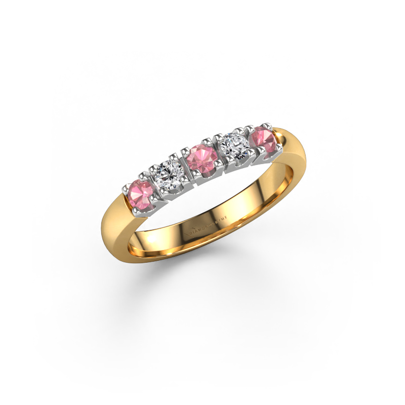 Image of Ring Rianne 5 585 gold Tourmaline pink 2.7 mm