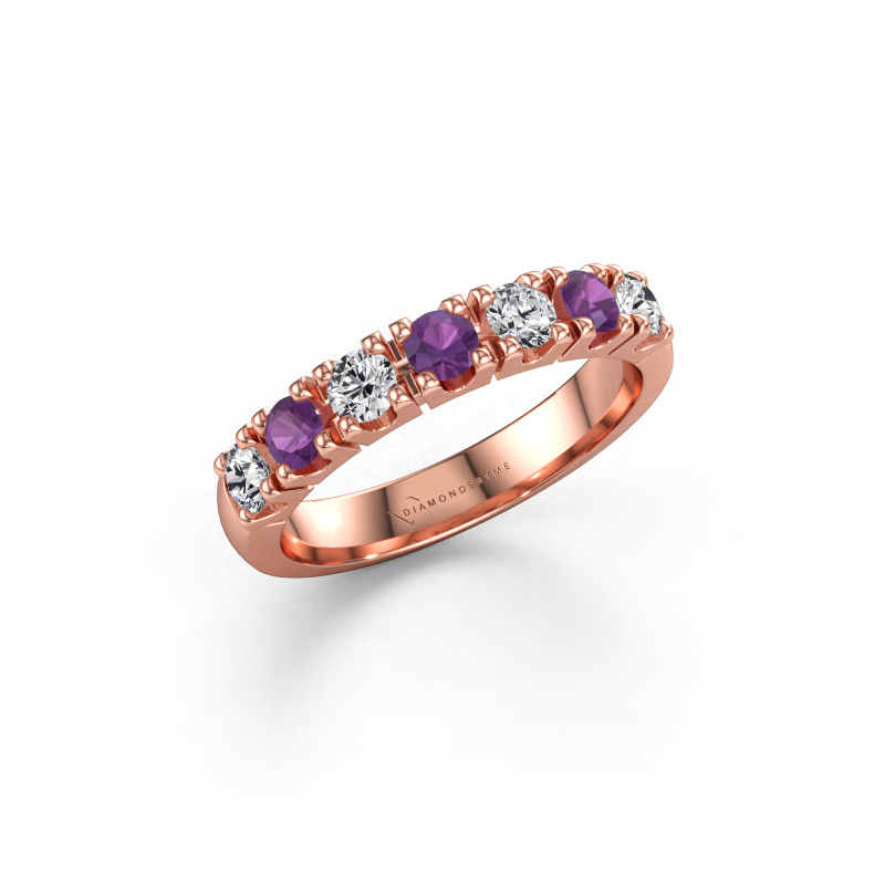 Bild av Ring Rianne 7 585 roséguld Ametist 3 mm