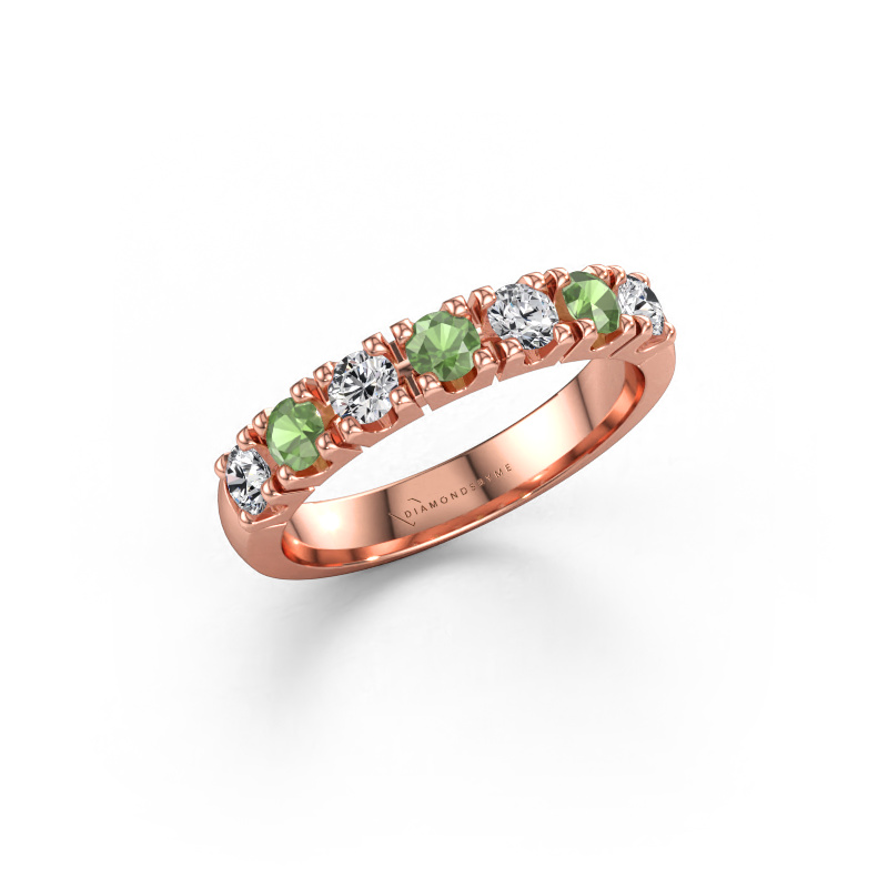 Bild av Ring Rianne 7 585 roséguld Grön turmalin 3 mm
