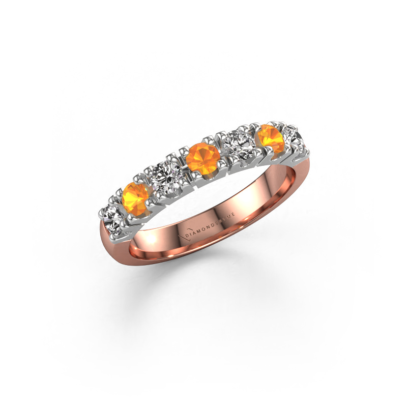Bild von Ring Rianne 7 585 Roségold Citrin 3 mm