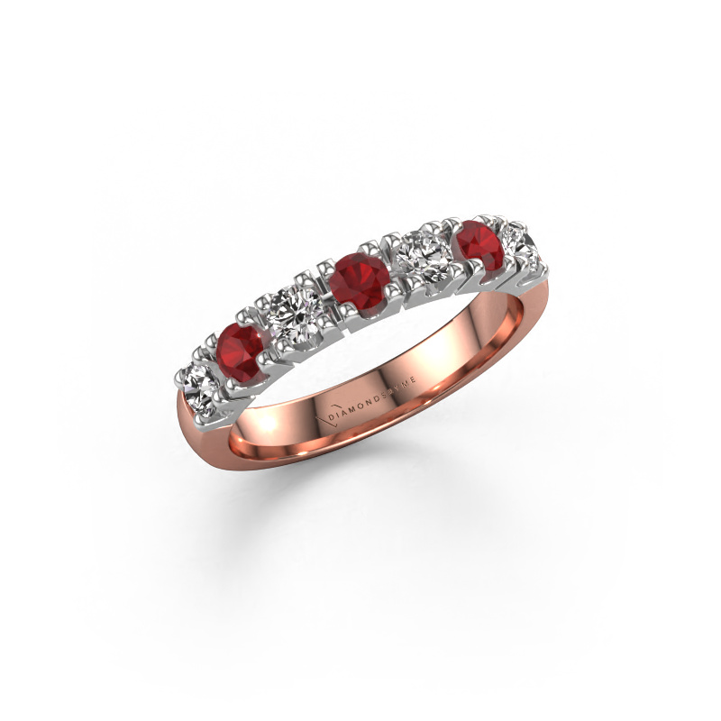 Image of Ring Rianne 7 585 rose gold Ruby 3 mm