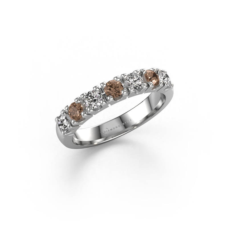 Image of Ring Rianne 7 950 platinum Brown diamond 0.70 crt