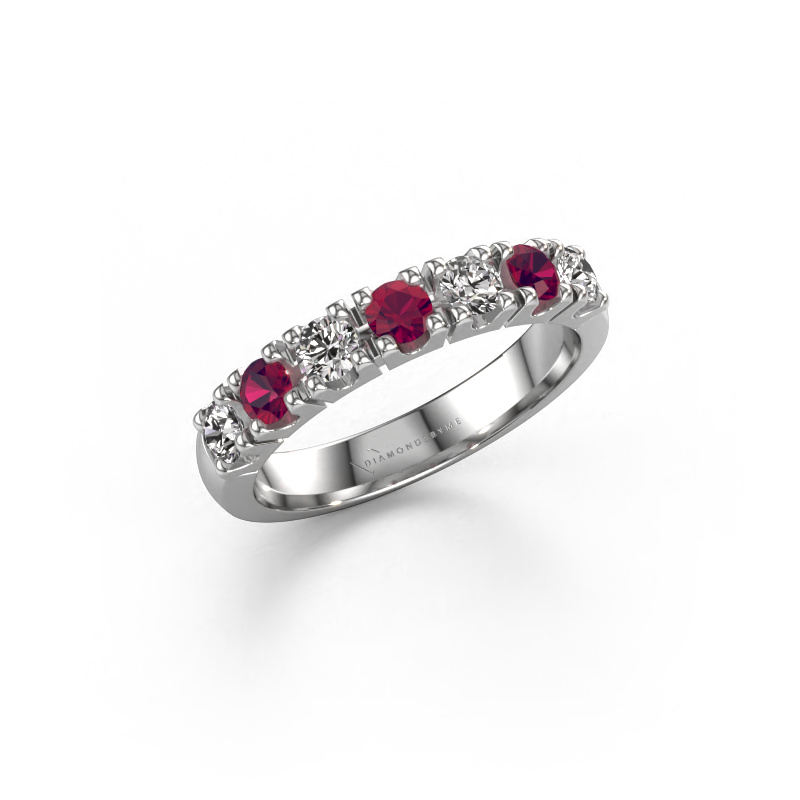 Image of Ring Rianne 7 950 platinum Rhodolite 3 mm