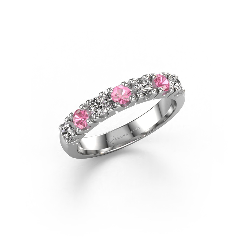 Image of Ring Rianne 7 950 platinum Pink sapphire 3 mm