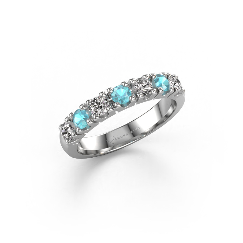 Image of Ring Rianne 7 950 platinum Blue topaz 3 mm