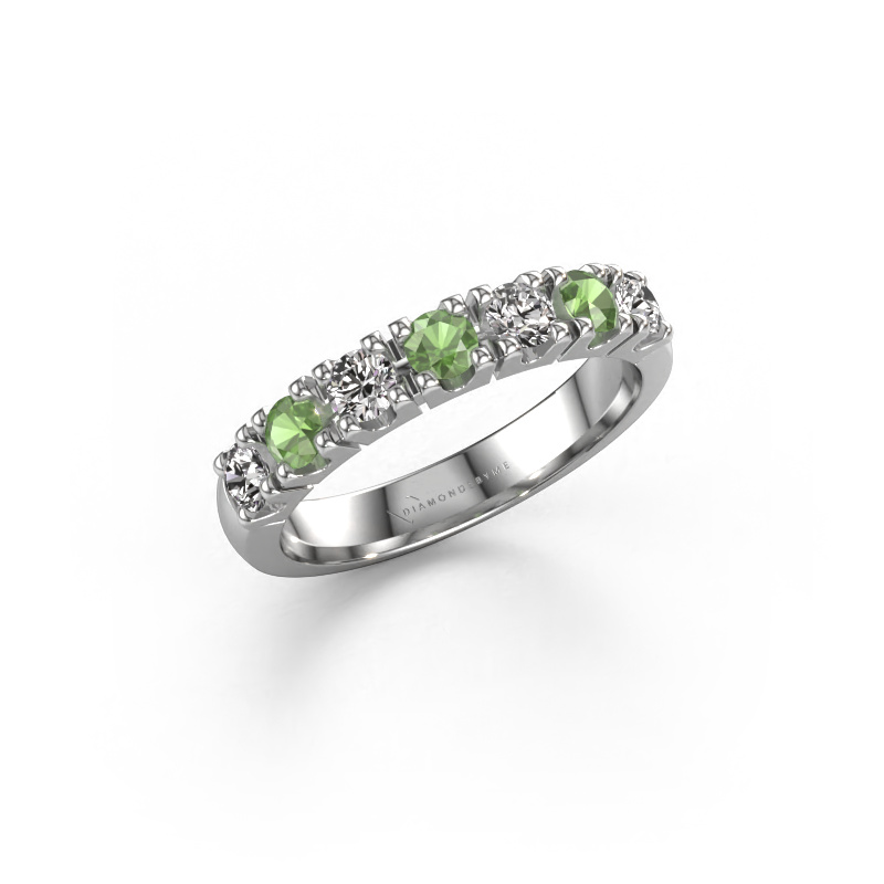 Image of Ring Rianne 7 950 platinum Tourmaline green 3 mm