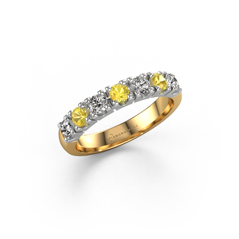 Image de Bague Rianne 7 585 or jaune Saphir jaune 3 mm