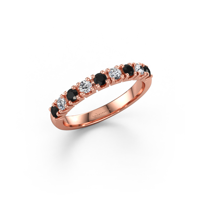Immagine di Anello Rianne 9 585 oro rosa Diamante nero 0.55 crt