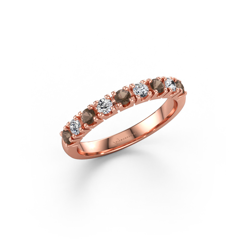Immagine di Anello Rianne 9 585 oro rosa Quarzo fumé 2.4 mm