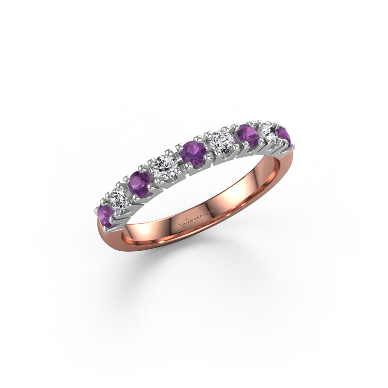 Bild von Ring Rianne 9 585 Roségold Amethyst 2.4 mm
