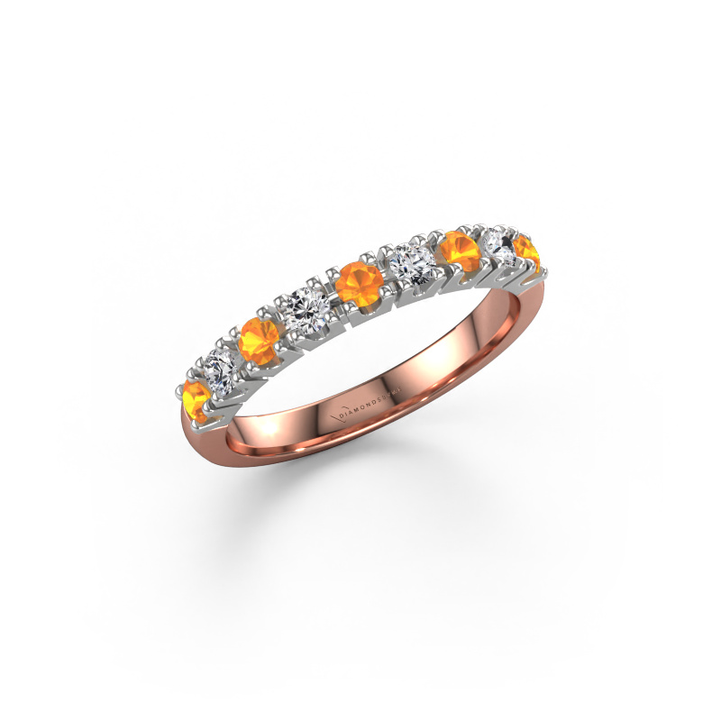 Image of Ring Rianne 9 585 rose gold Citrin 2.4 mm