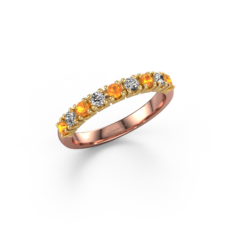 Bild von Ring Rianne 9 585 Roségold Citrin 2.4 mm