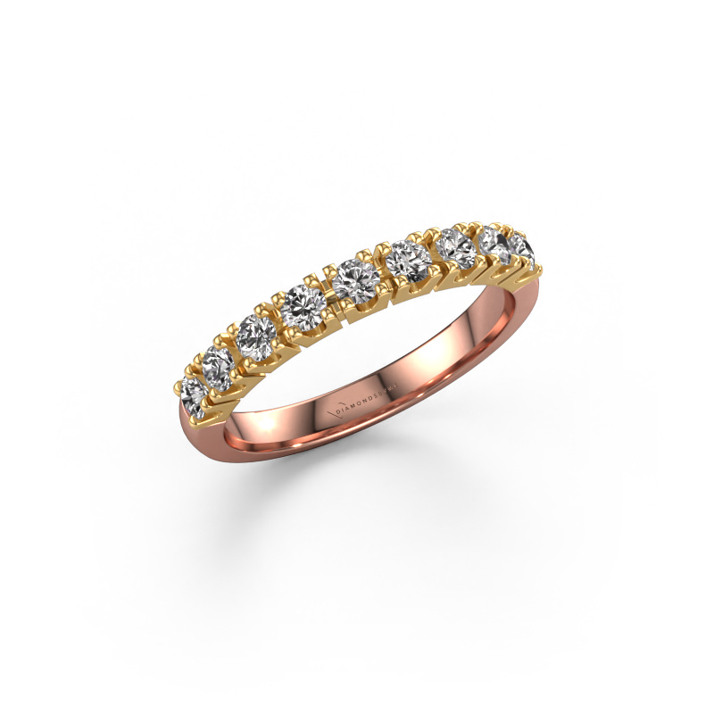 Image of Ring Rianne 9 585 rose gold Lab grown diamond 0.495 crt