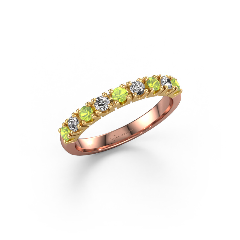Image of Ring Rianne 9 585 rose gold Peridot 2.4 mm