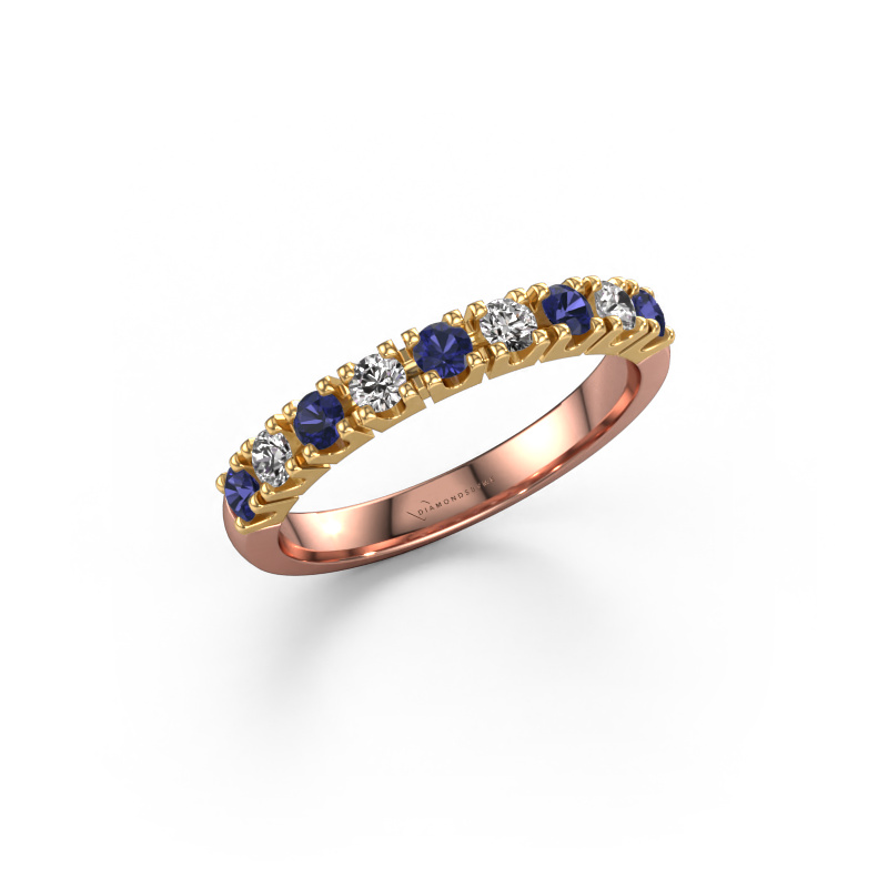 Image of Ring Rianne 9 585 rose gold Sapphire 2.4 mm