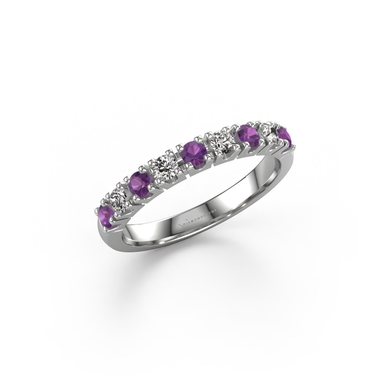 Image of Ring Rianne 9 950 platinum Amethyst 2.4 mm