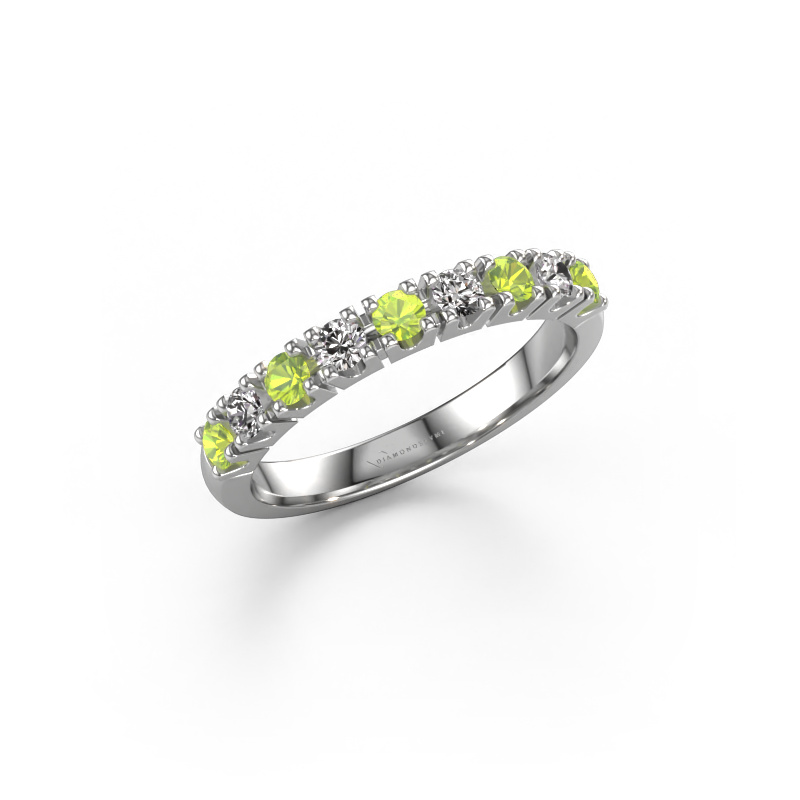 Image of Ring Rianne 9 950 platinum Peridot 2.4 mm
