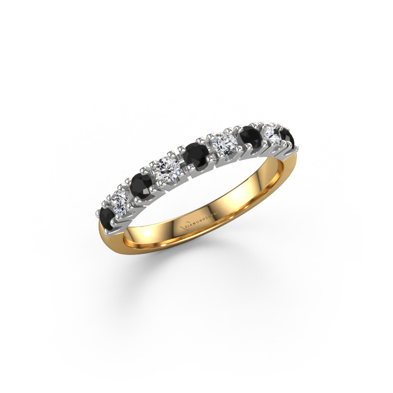 Image de Bague Rianne 9 585 or jaune Diamant noir 0.55 crt