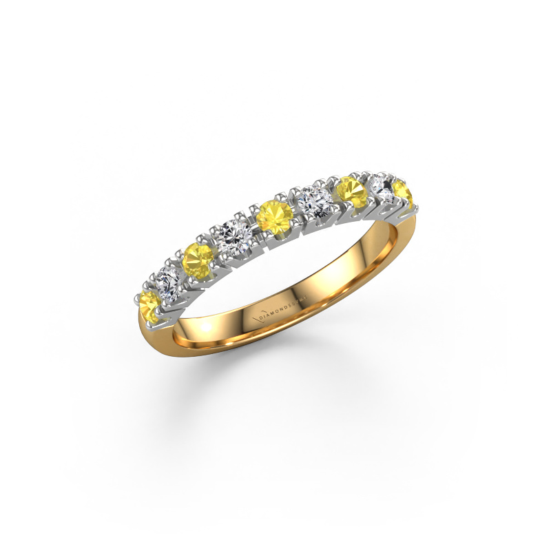 Image of Ring Rianne 9 585 gold Yellow sapphire 2.4 mm