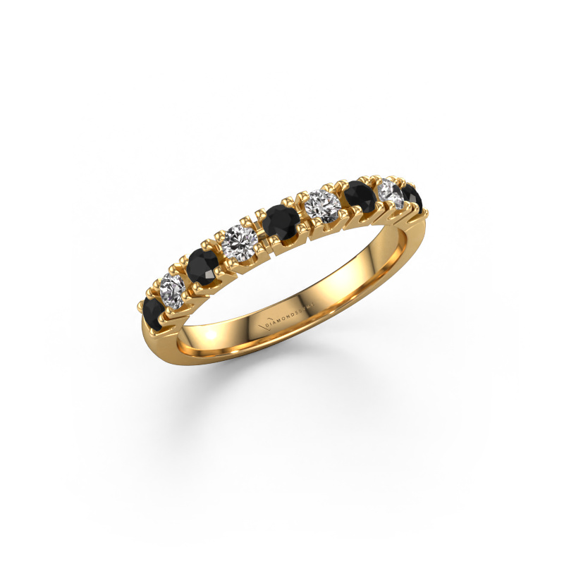 Image de Bague Rianne 9 585 or jaune Diamant noir 0.55 crt