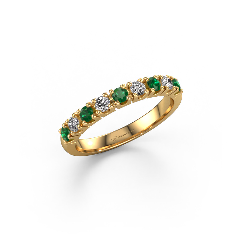 Image of Ring Rianne 9 585 gold Emerald 2.4 mm