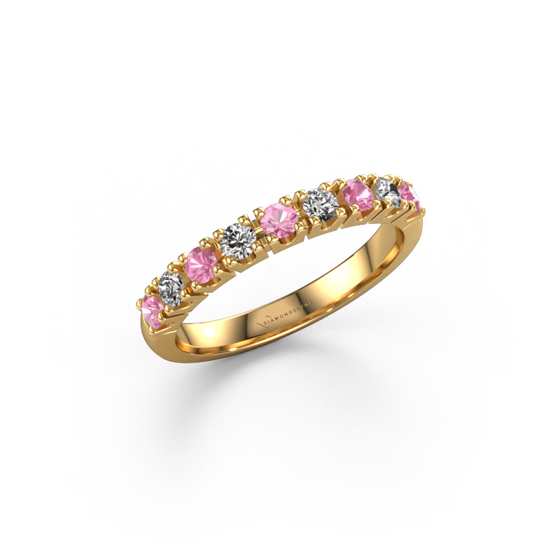 Bild von Ring Rianne 9 585 Gold Pink Saphir 2.4 mm