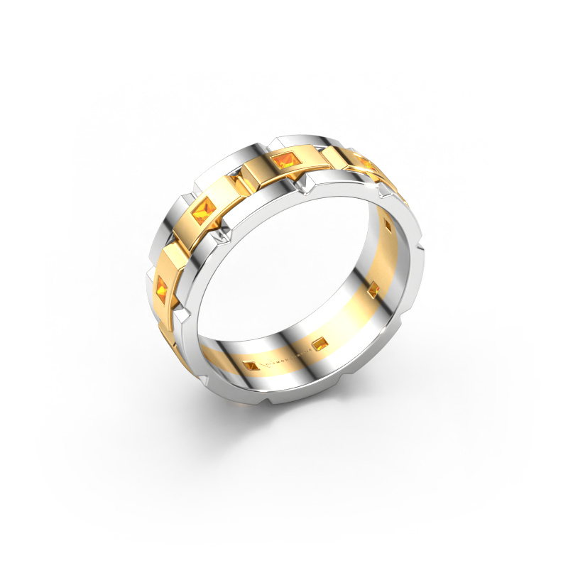 Afbeelding van Heren ring Ricardo 2 585 goud Citrien 2 mm