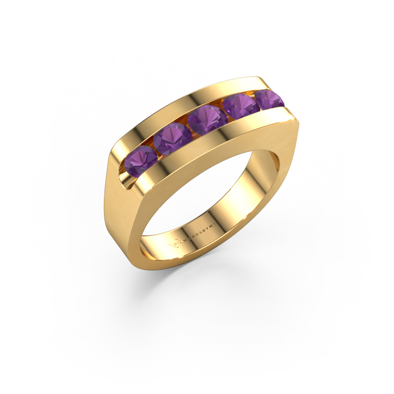 Bild von Herrenring Richard 585 Gold Amethyst 4 mm