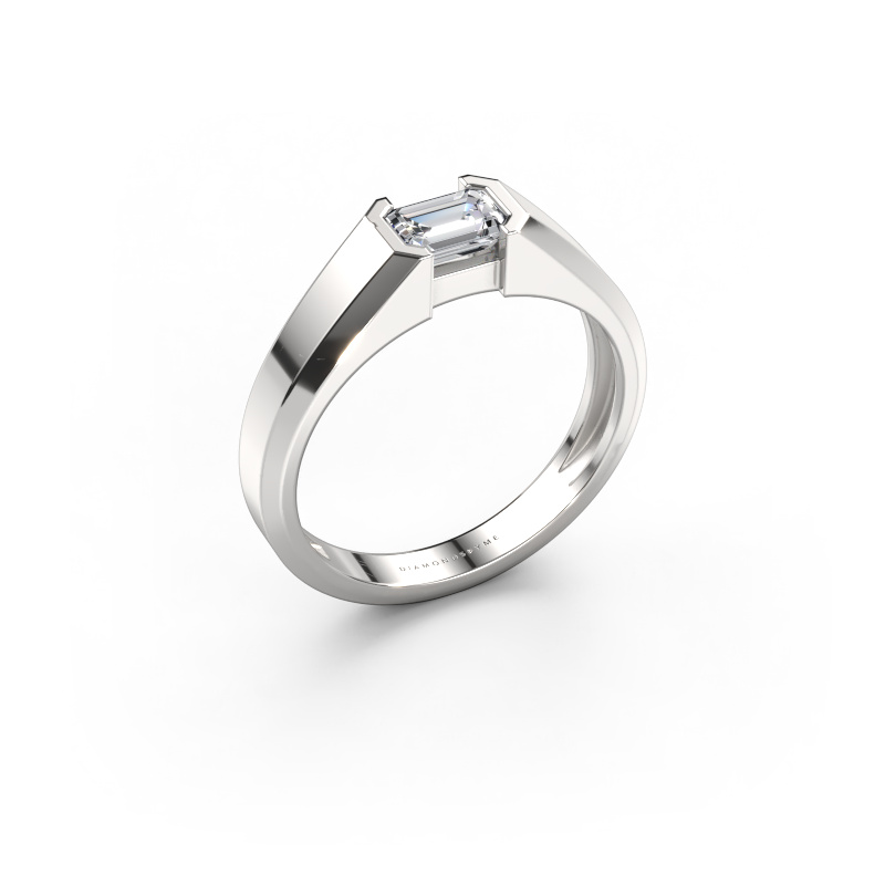 Afbeelding van Heren ring Rick 585 Witgoud Diamant 0.70 crt