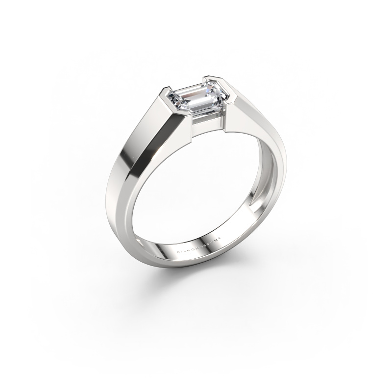 Afbeelding van Heren ring Rick 585 witgoud Diamant 0.90 crt