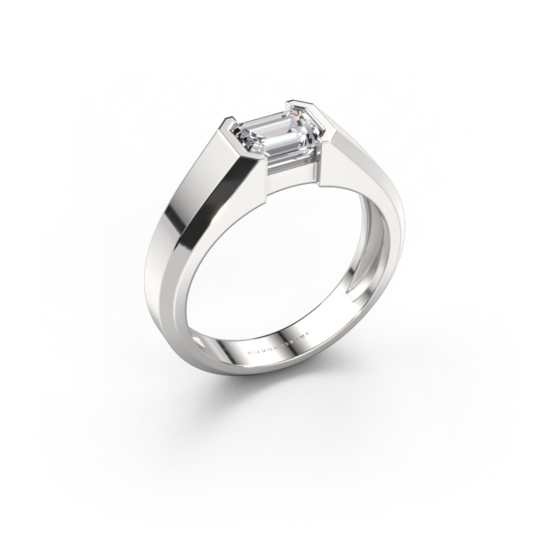 Bild von Herrenring Rick 950 Platin Zirkonia 7x5 mm