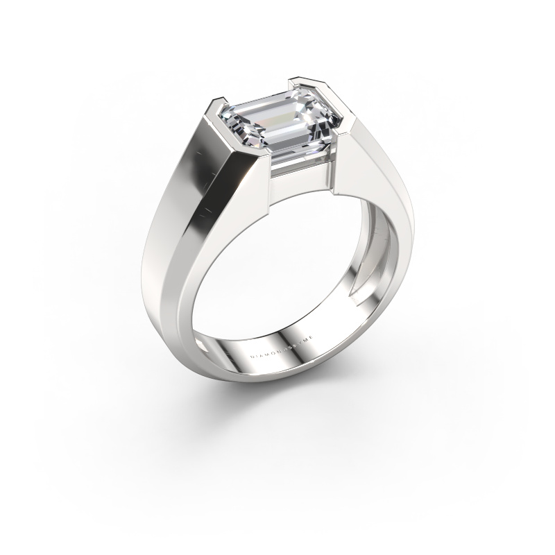 Image of Men's ring Rick 950 platinum Lab-grown diamond 2.50 crt