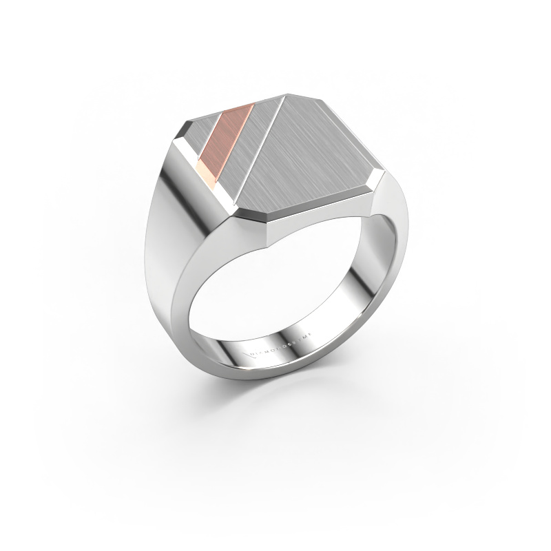Image of Signet ring Jack 2 585 white gold