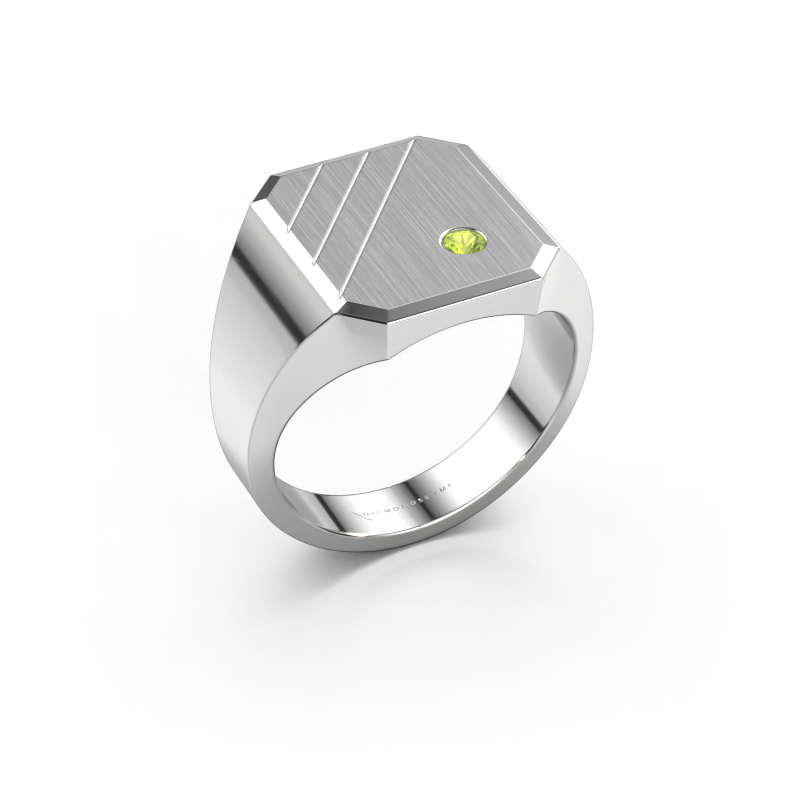 Bild von Siegelring Patrick 3 950 Platin Peridot 2.5 mm