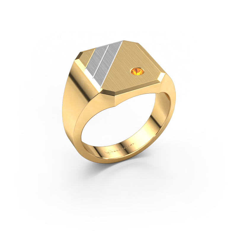 Bild von Siegelring Patrick 3 585 Gold Citrin 2.5 mm