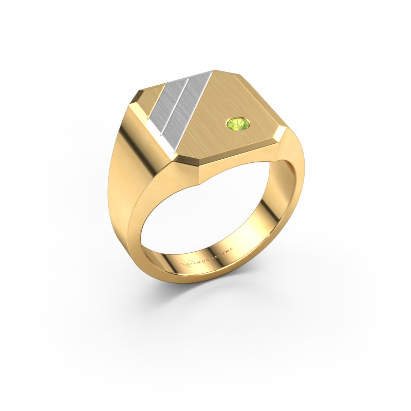 Bild von Siegelring Patrick 3 585 Gold Peridot 2.5 mm