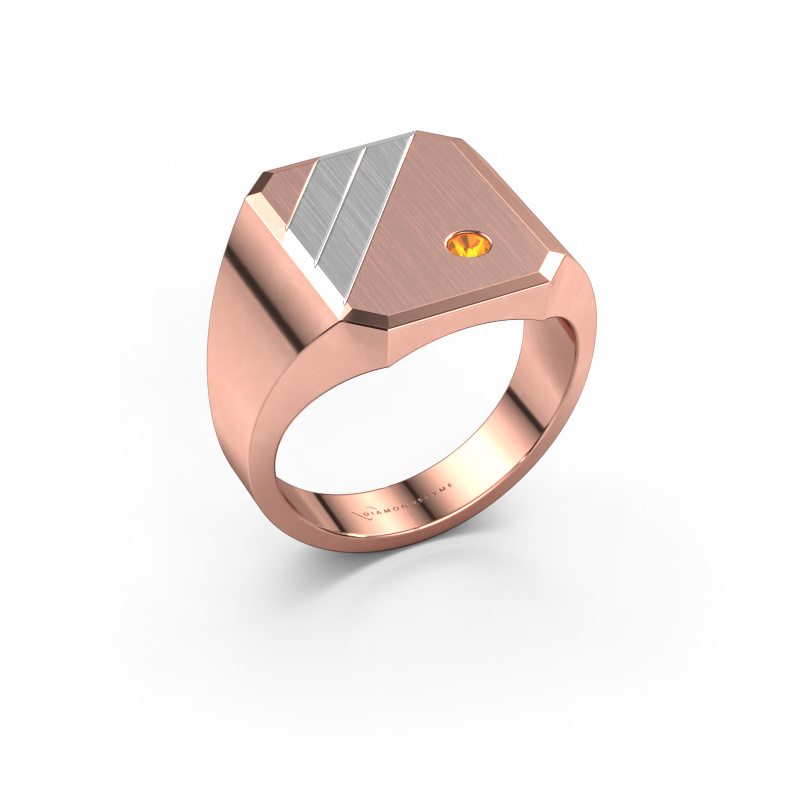 Bild von Siegelring Patrick 4 585 Roségold Citrin 2.5 mm