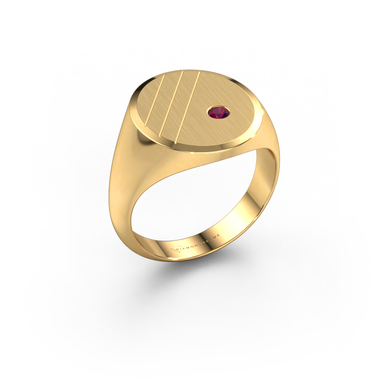 Bild von Siegelring Wesley 5 585 Gold Rhodolit 2.5 mm