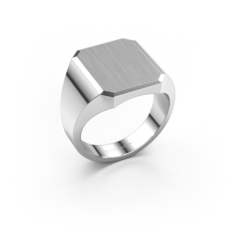 Image of Signet ring Abel 4 585 white gold