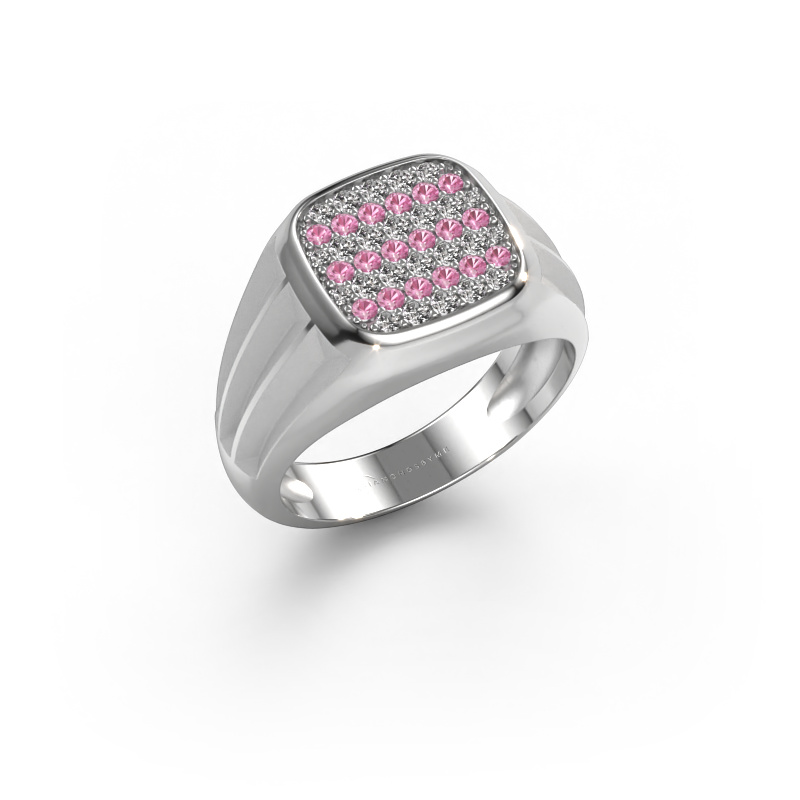 Bild von Pinky Ring Robbert 950 Platin Pink Saphir 1.4 mm