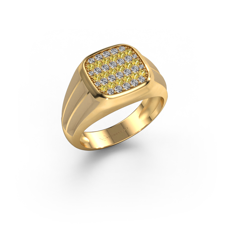 Bild von Pinky Ring Robbert 585 Gold Gelb Saphir 1.4 mm