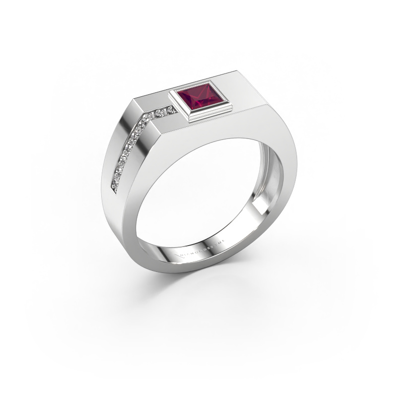 Image of Men's ring Robertus 1 950 platinum Rhodolite 4 mm