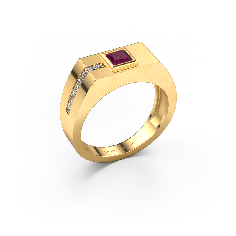 Image of Men's ring Robertus 1 585 gold Rhodolite 4 mm