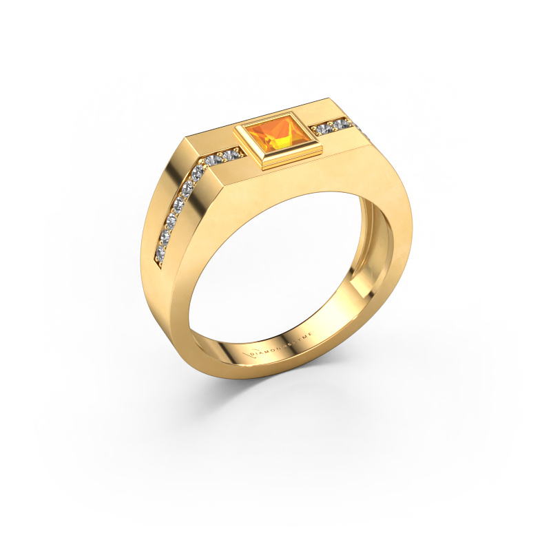 Image of Men's ring Robertus 2 585 gold Citrin 4 mm