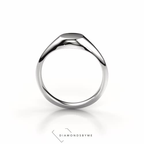 Image of Signet ring Rochelle 1 950 platinum