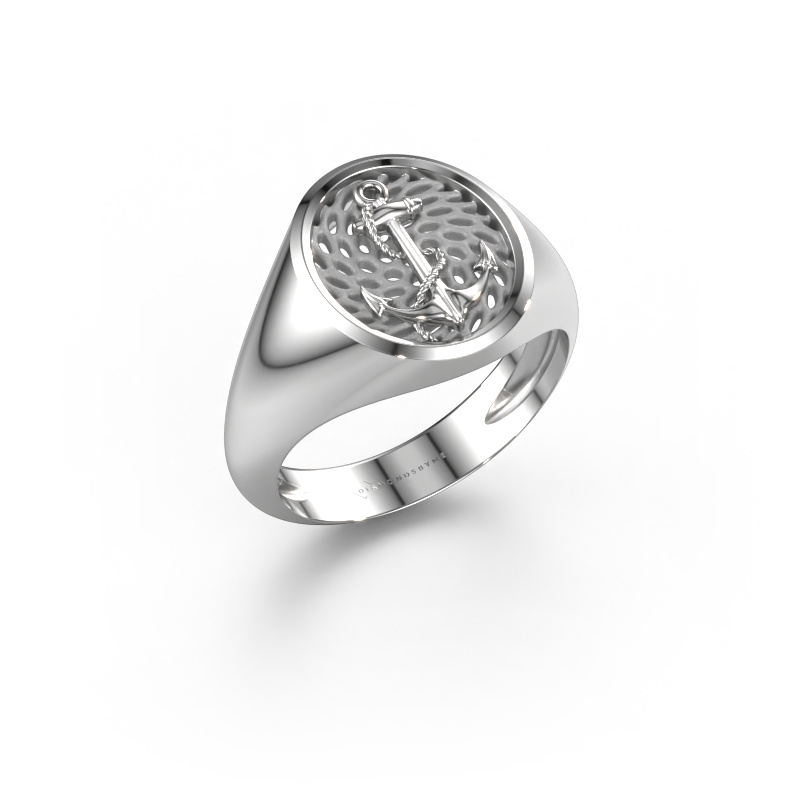 Image of Men's ring Roger 585 white gold