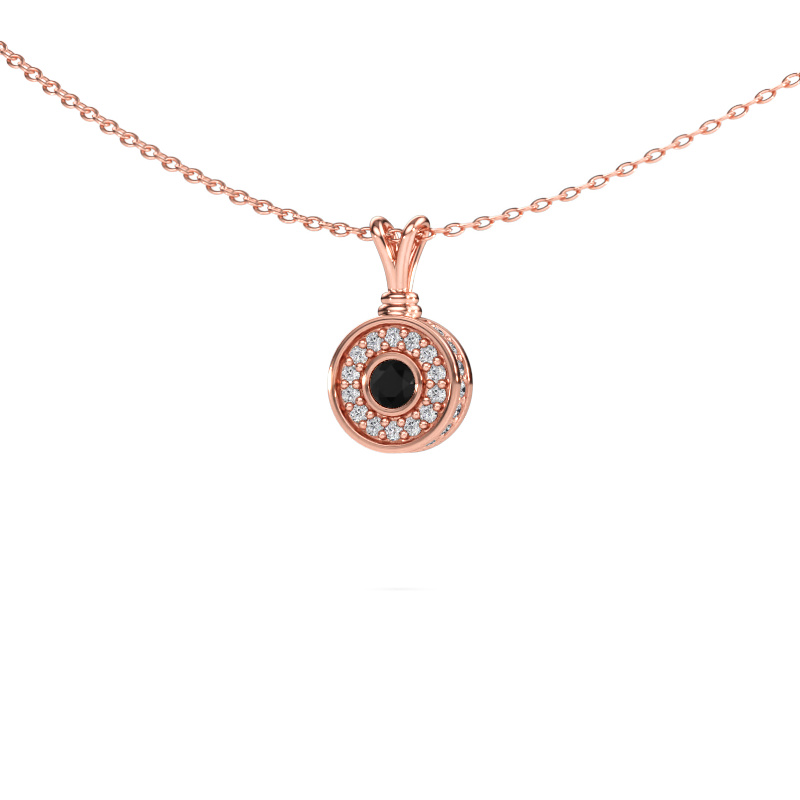 Immagine di Ciondolo Roos 585 oro rosa Diamante nero 0.321 crt