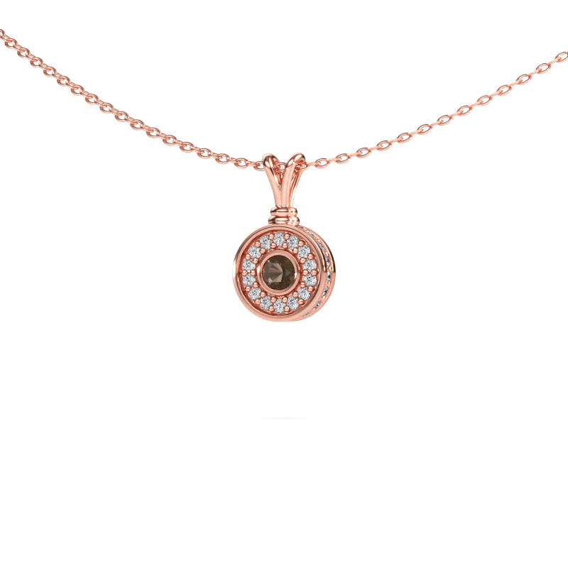 Bild von Anhänger Roos 585 Roségold Rauchquarz 3 mm